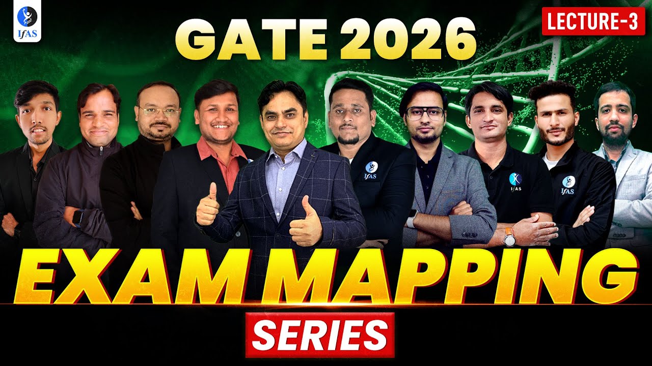 GATE Exam Important Question & Topics for 2025 | Exam Mapping Series | Life Scienec | Biotechnolgy