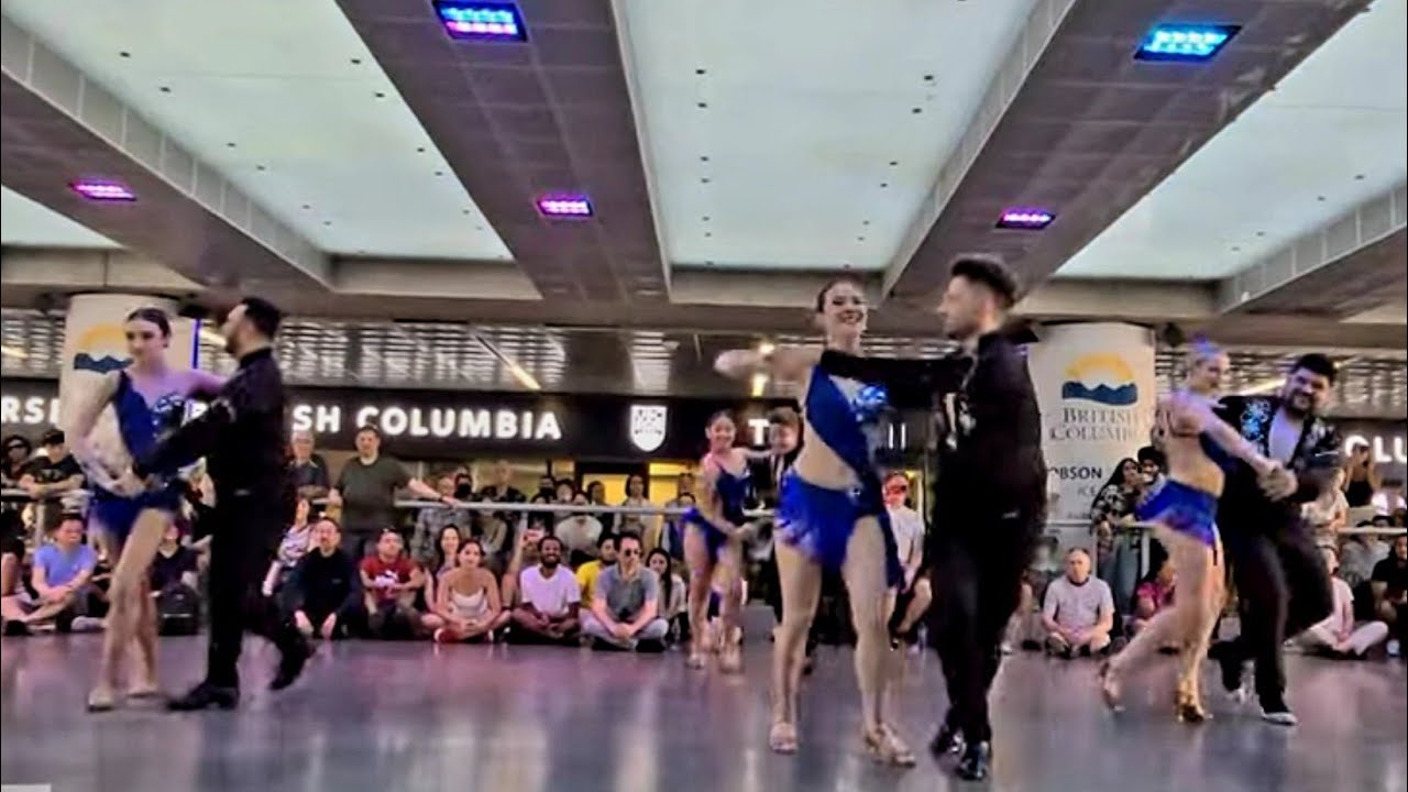 Salsa Dance Performance | Robson Square Vancouver BC, Canada