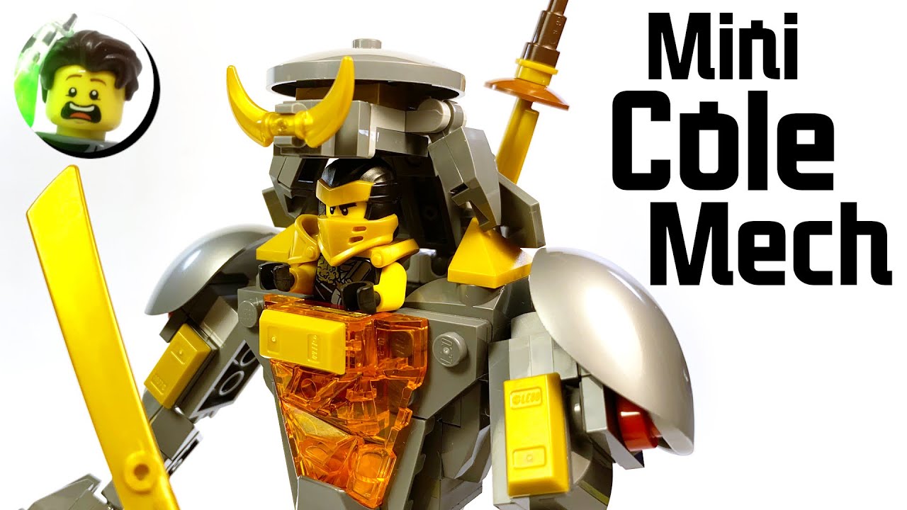Custom LEGO Mini Fire Stone Mech from Ninjago: Master of the Mountain