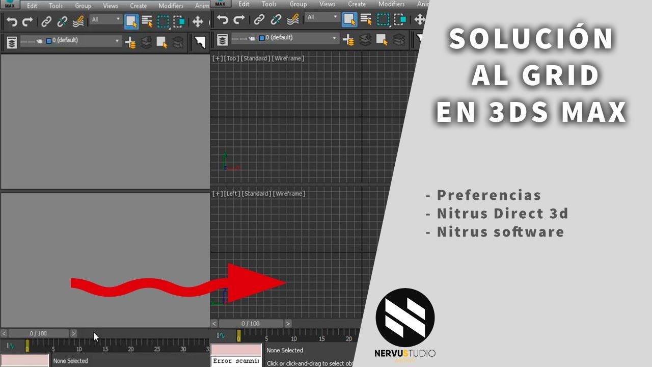 Solucionar GRID de 3ds Max