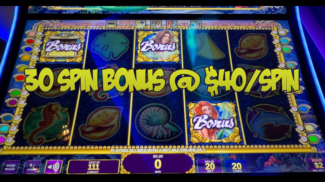 Twin Win & Mystical Mermaid Retrigger 30 Spin Bonus!