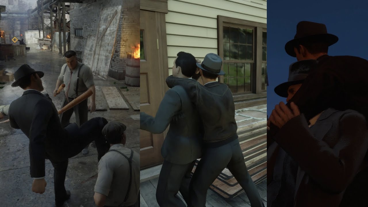 Mafia: Definitive Edition  - Melee Combat and Stealth Takedowns Showcase