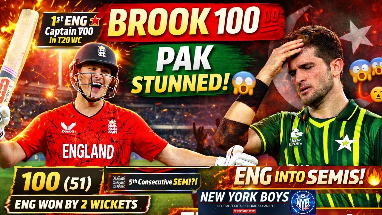 Harry Brook’s 100 Crushes Pakistan | T20 World Cup Super 8 Review