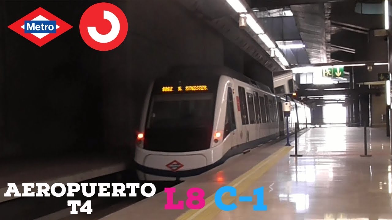 Metro Y Cercanias Madrid: Aeropuerto T4 [L8, C-1] [Serie 8000, Civia 465] | ItzAlfredoYT