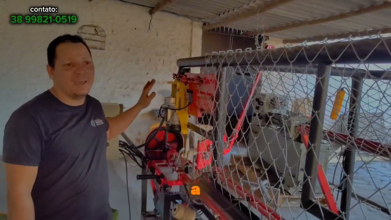 Máquina de fabricação de telas alambrado  semi automática 