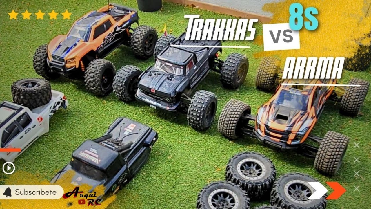 ARRMA VS TRAXXAS 1/6 Xmaxx - Xrt -Outcast 8s exb - Kraton 8s exb, Español - Castellanoi