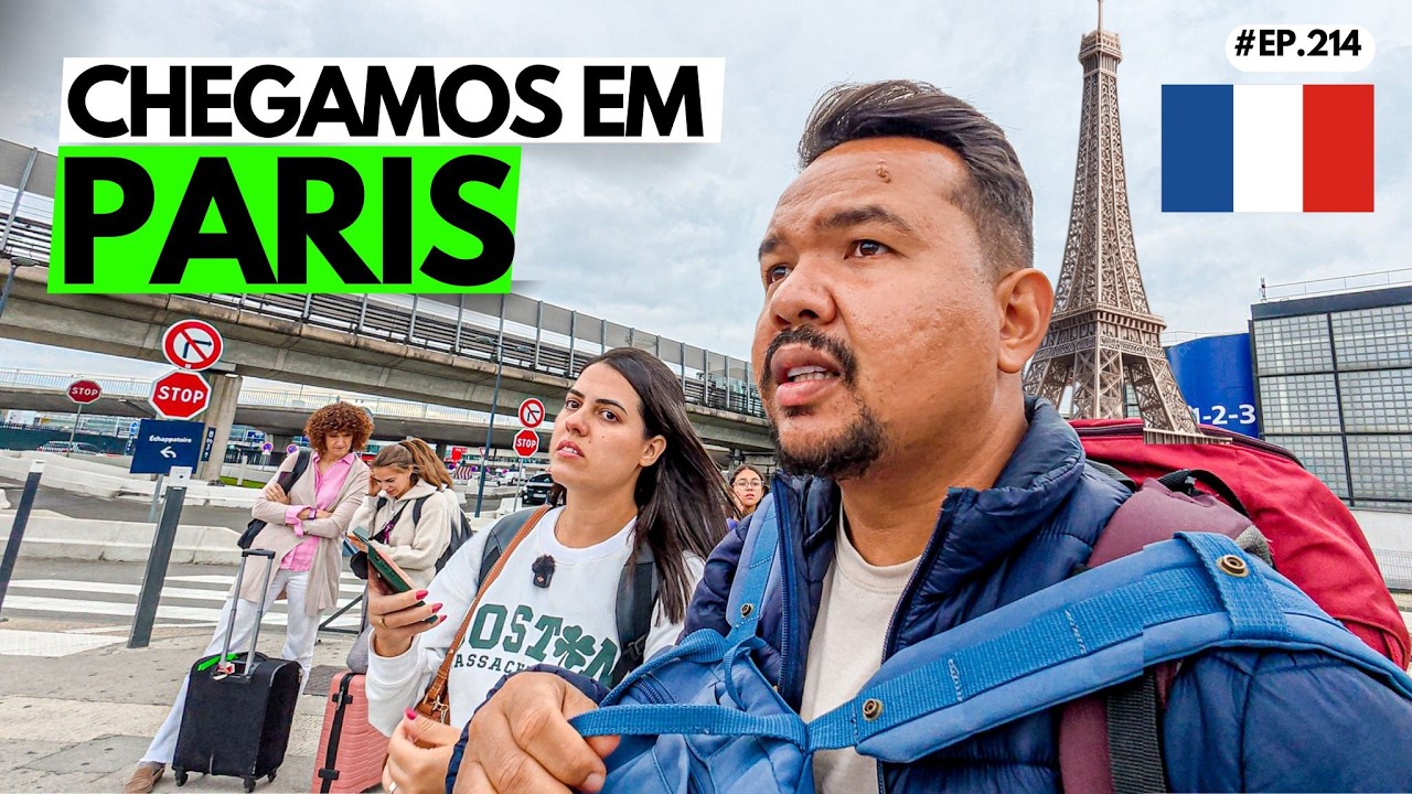 PRIMEIRAS HORAS IDIFÍCEIS em PARIS (FRANÇA)🇫🇷  #ep214