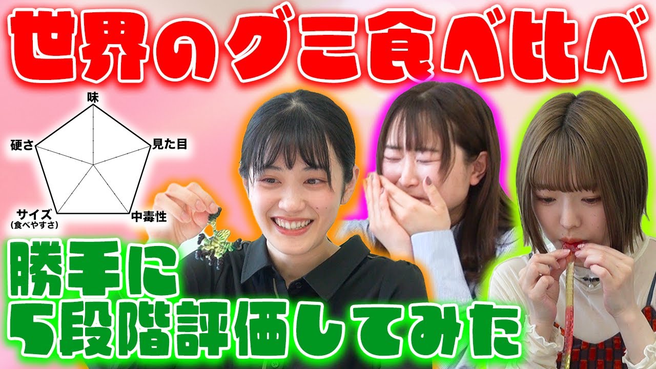 【食べ比べ】いろんなグミを食べ比べて、5段階評価してみた！／これは個人の見解です。
