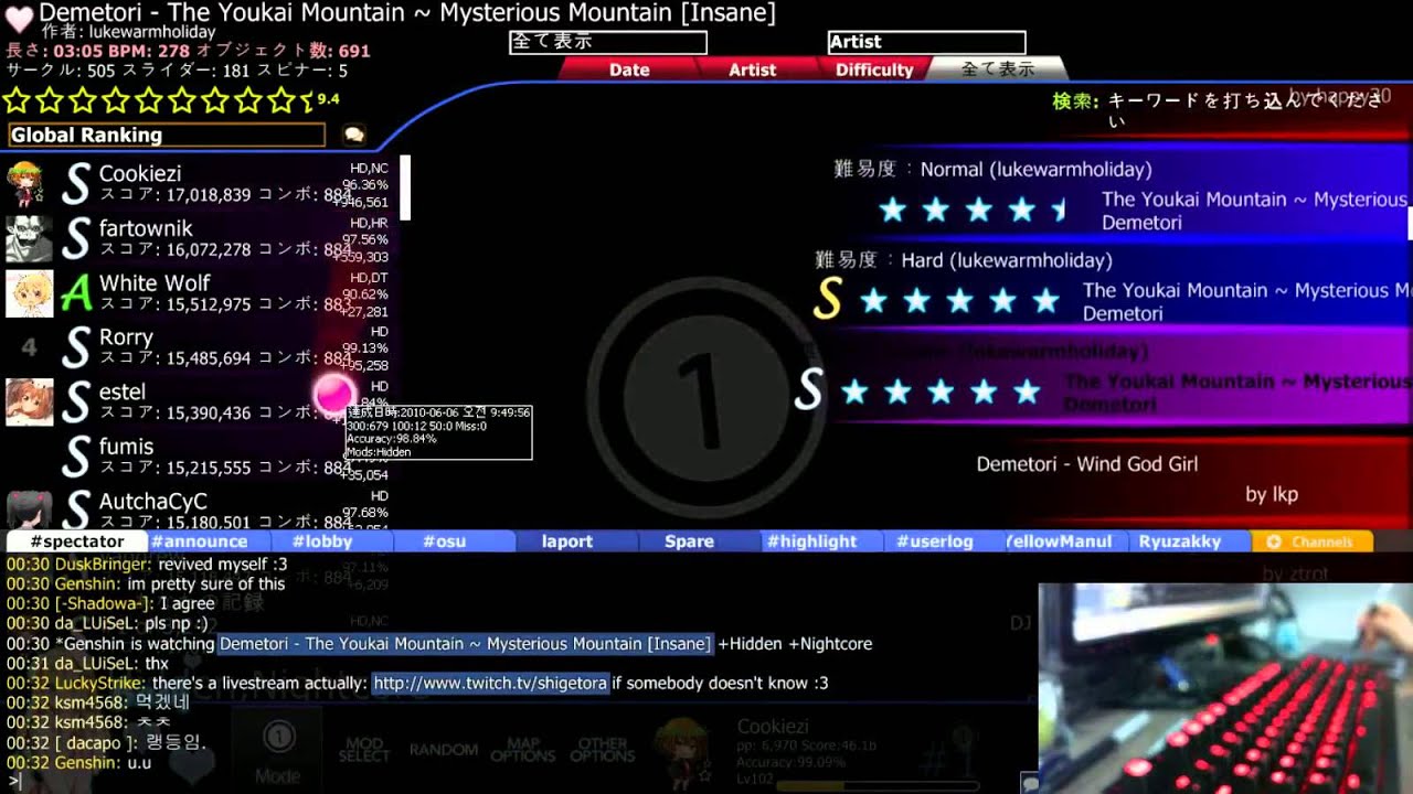 (Cookiezi) April 14, 2013 Livestream [Part 1]