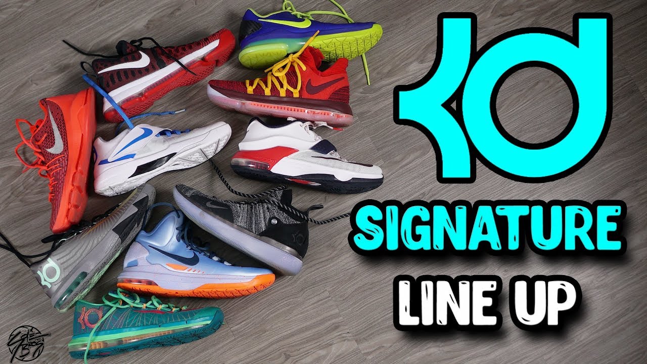 Detailed Look at the Nike KD (Kevin Durant) Signature Shoe Line Up!