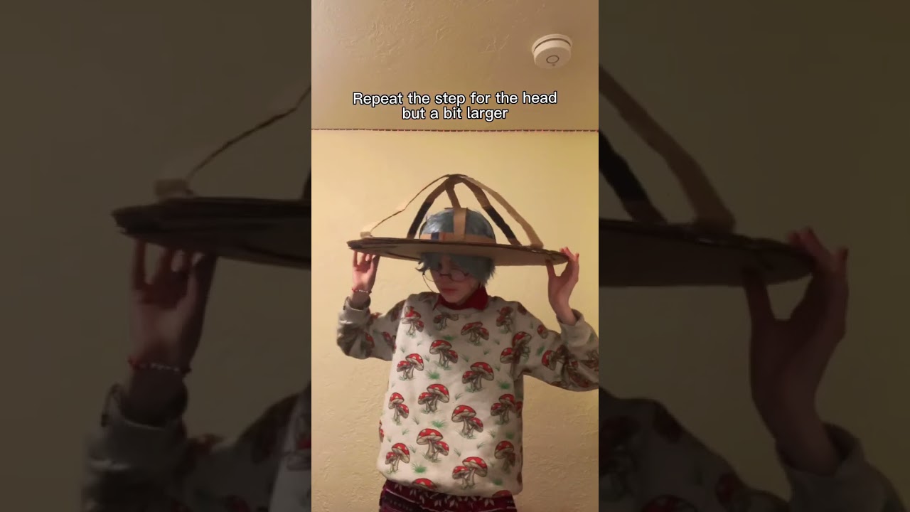 Mushroom Hat | tutorial / how-to | #shorts | #cosplay | #diy | #aesthetic | #tutorial | #mushroom |