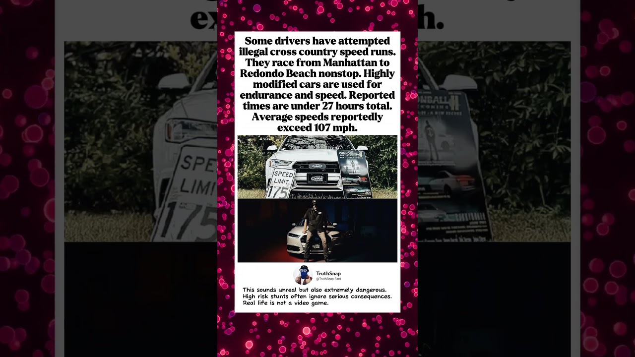 The shocking reality of illegal cross country speed runs