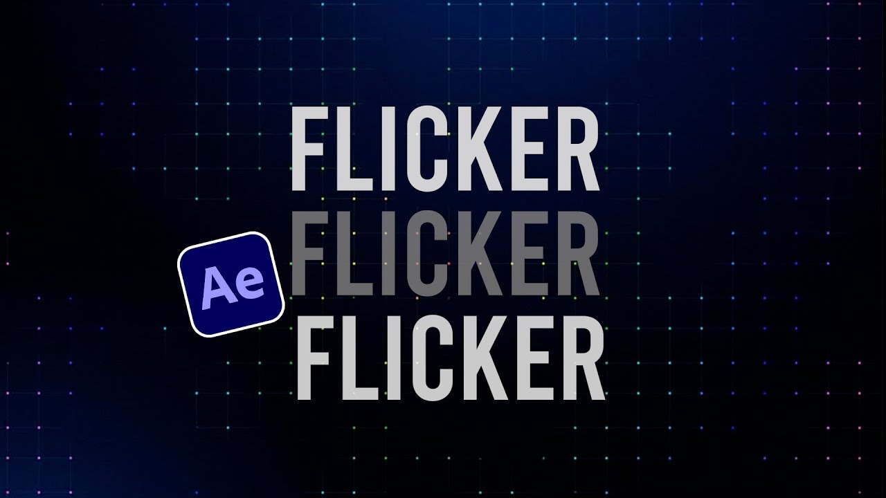 Create a Flicker Effect in After Effects | Text & Object Animation Tutorial for Beginners