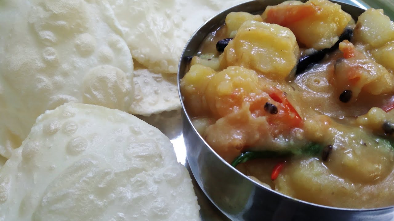 টিপস সহ ফুলকো ফুলকো সাদা লুচি ও সাদা আলুর তরকারি। বাঙালির খুব প্রিয় জলখাবার luchi o aloo chachari
