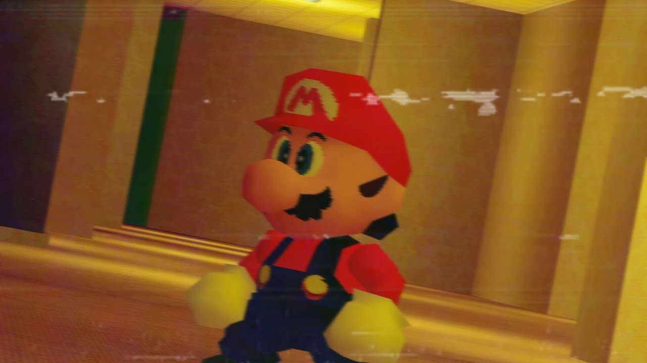 Mario Spotted in Backrooms (Found footage) Circa 1996