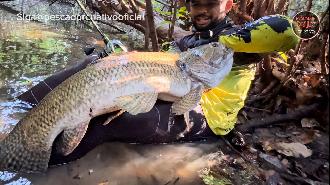 UM TRAIRÃO NUNCA VISTO ANTES ESCONDIDO DENTRO DA MATA! Pescaria desembarcada