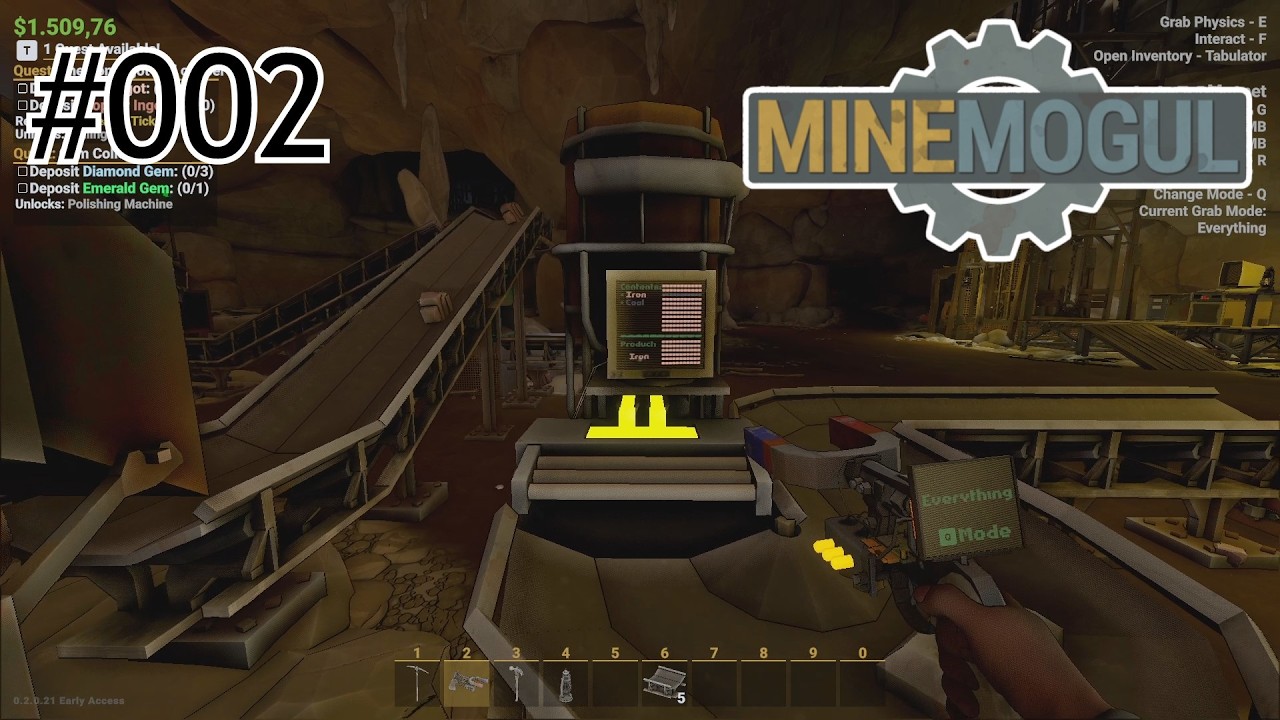 Eisenerz für den Schmelzofen - MineMogul #002