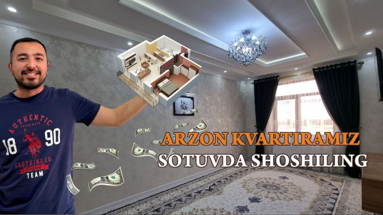 ARZONGA 3 XONALI 57KV 53000$ KVARTIRA SOTILADI