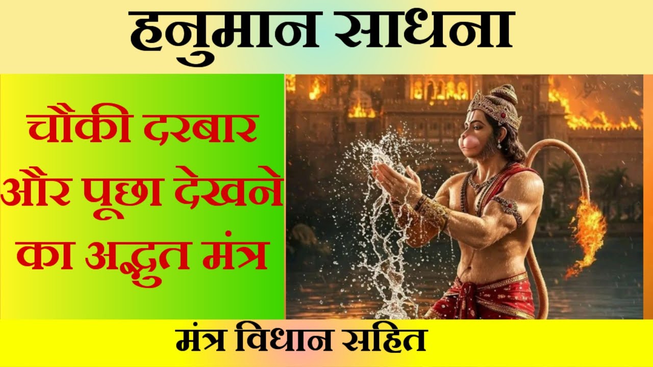 Hanuman Sadhna! हनुमान जी से चौकी दरबार लगाने का प्रचंड मंत्र #hanuman 