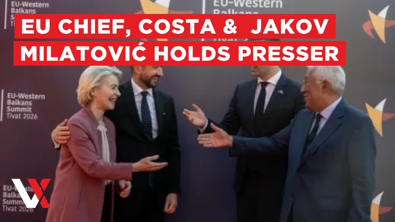 LIVE | EU Leaders Hold Press Conference After Western Balkans Summit in Montenegro | VERTEX