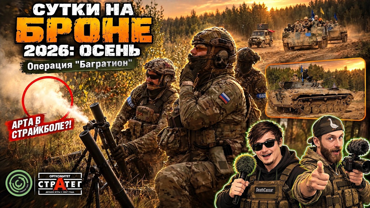 ВОЙНА НА ПОЛИГОНЕ: Страйкбол &laquo;Сутки на Броне 2026&raquo;. Операция &laquo;Багратион&raquo;