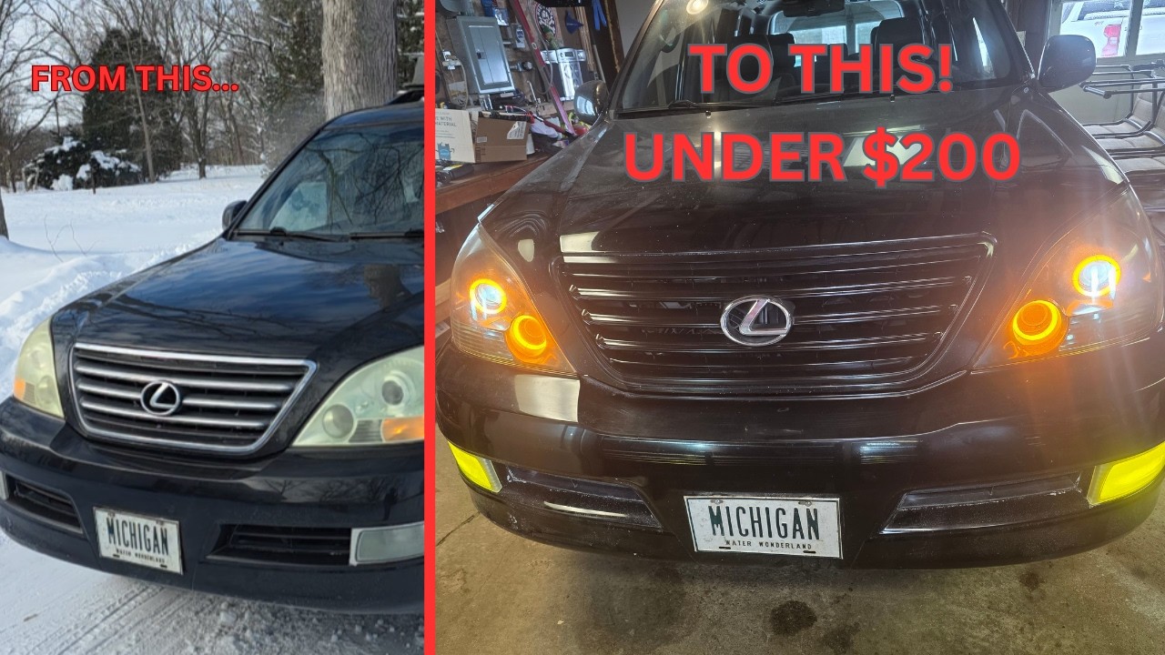 GX470 Headlight Retrofit for under $200!