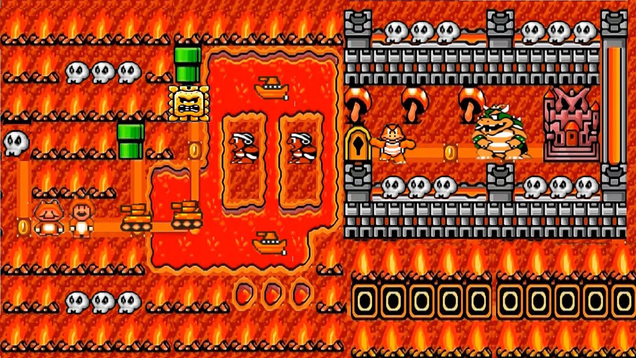 Super Mario All-Stars 2 HD: Super Mario Bros 3: World 8: Bowser's Castle