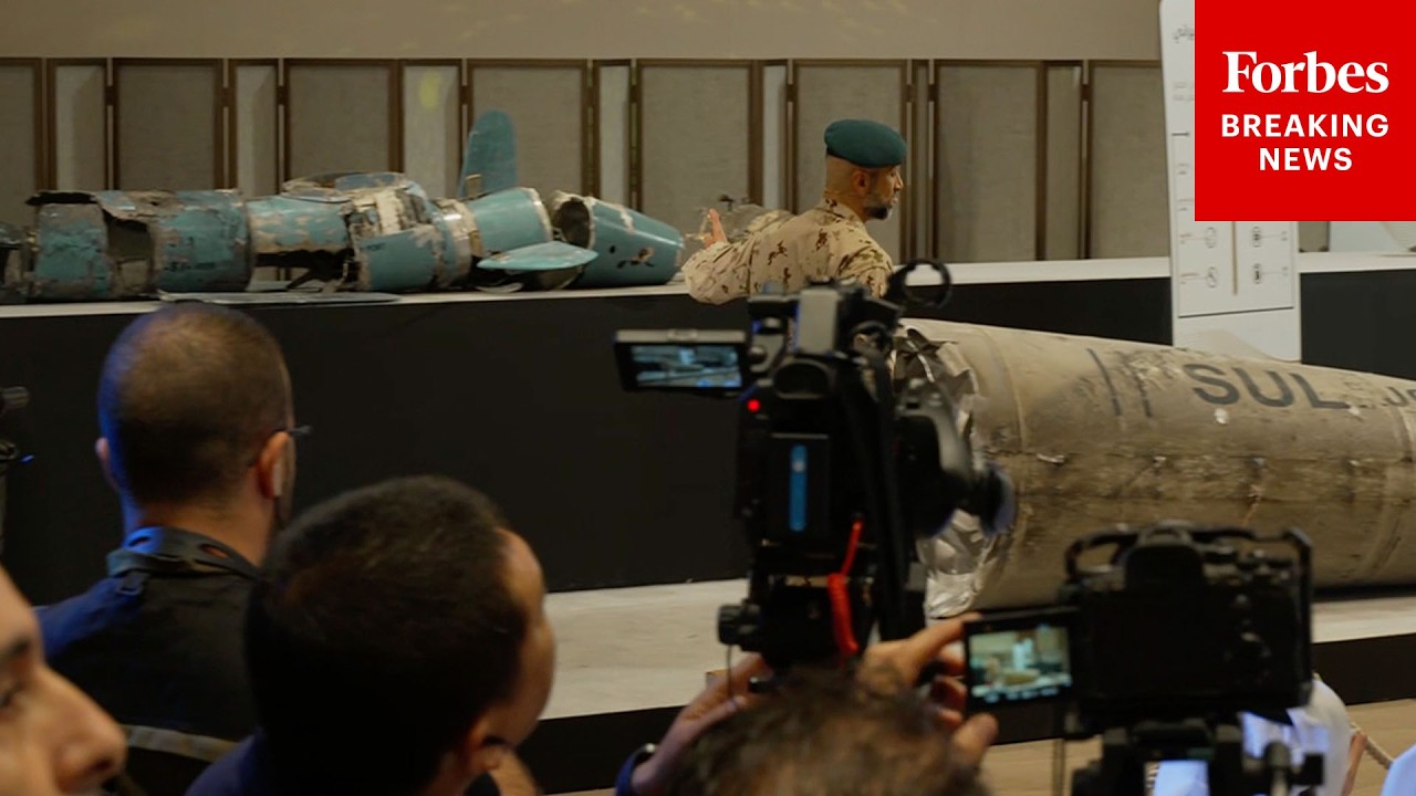 Destroyed Iranian Attack Weapons Showcased By UAE Defense Officials