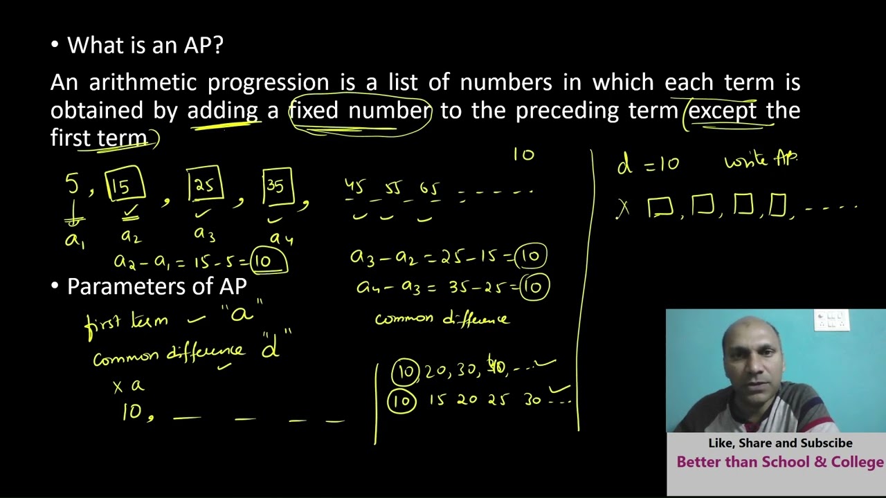 Progressions Exercise 5.1 Arithmetic Progressions. What is AP, General form of AP, #10maths #cbse