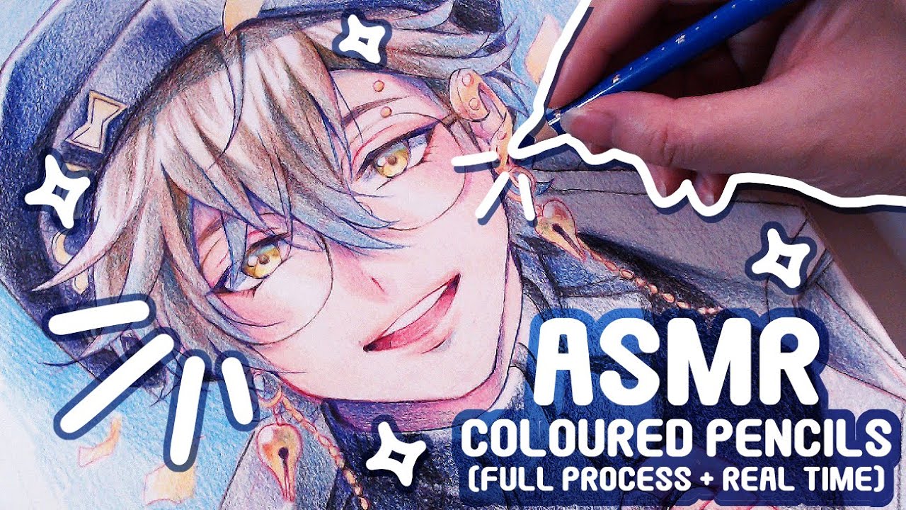 Coloured Pencil ASMR | Full Process & Real Time