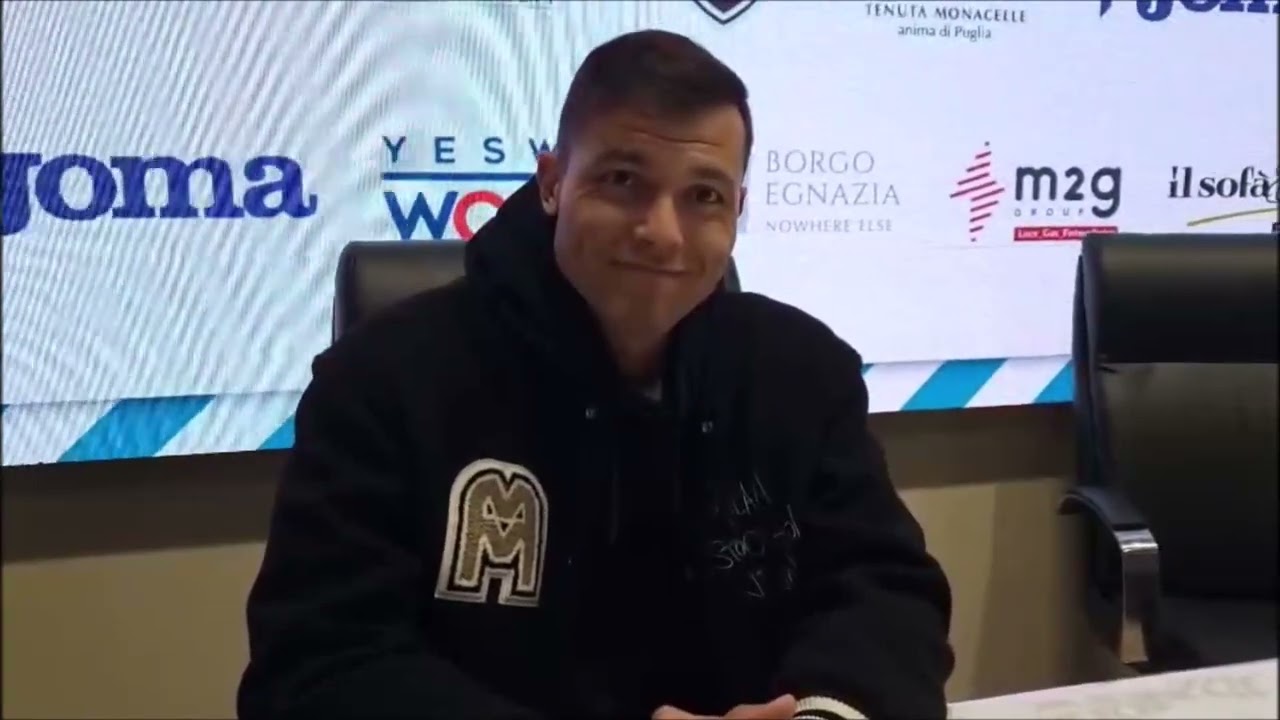 Calcio Serie D - Conferenza stampa - 6.12.25 - L'attaccante Diaz