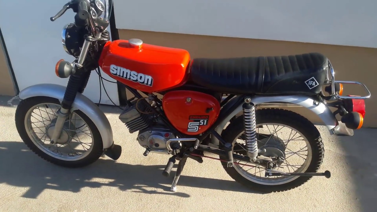 Simsonlife:Simson S51 Enduro indítása 3 hónap után.
