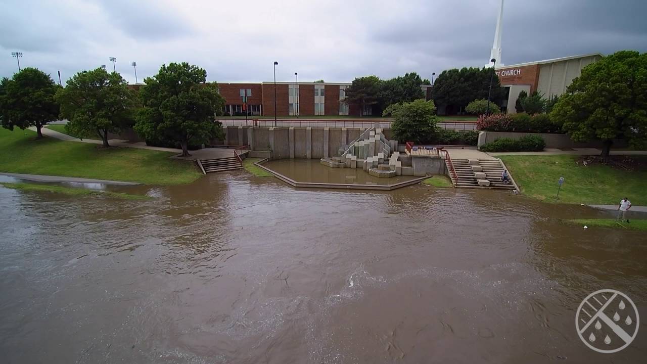 Drone Footage Shows Extent of Wichita, Kansas, Flood