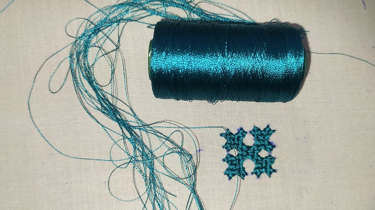 Silk thread ਨਾਲ ਸਿੰਧੀ ਬੂਟੀ ਬਣਾਉਣੀ ਸਿੱਖੋ/#threadwork #trendingdesign #handwork 