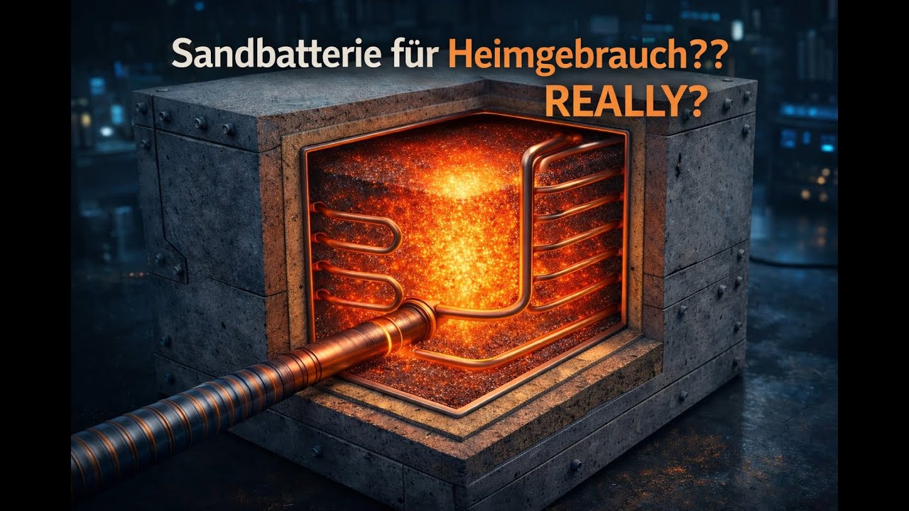 Sand statt Lithium: Die “Batterie”, die dein Haus heizt (DIY?) #sandspeicher