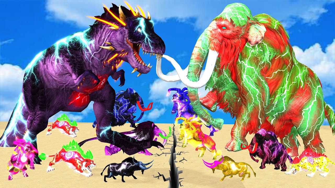 Incredible Animals Race vs Dinosaurs vs Prehistoric Mammals Speed Race Run: Who Will Win?ARBS #2026