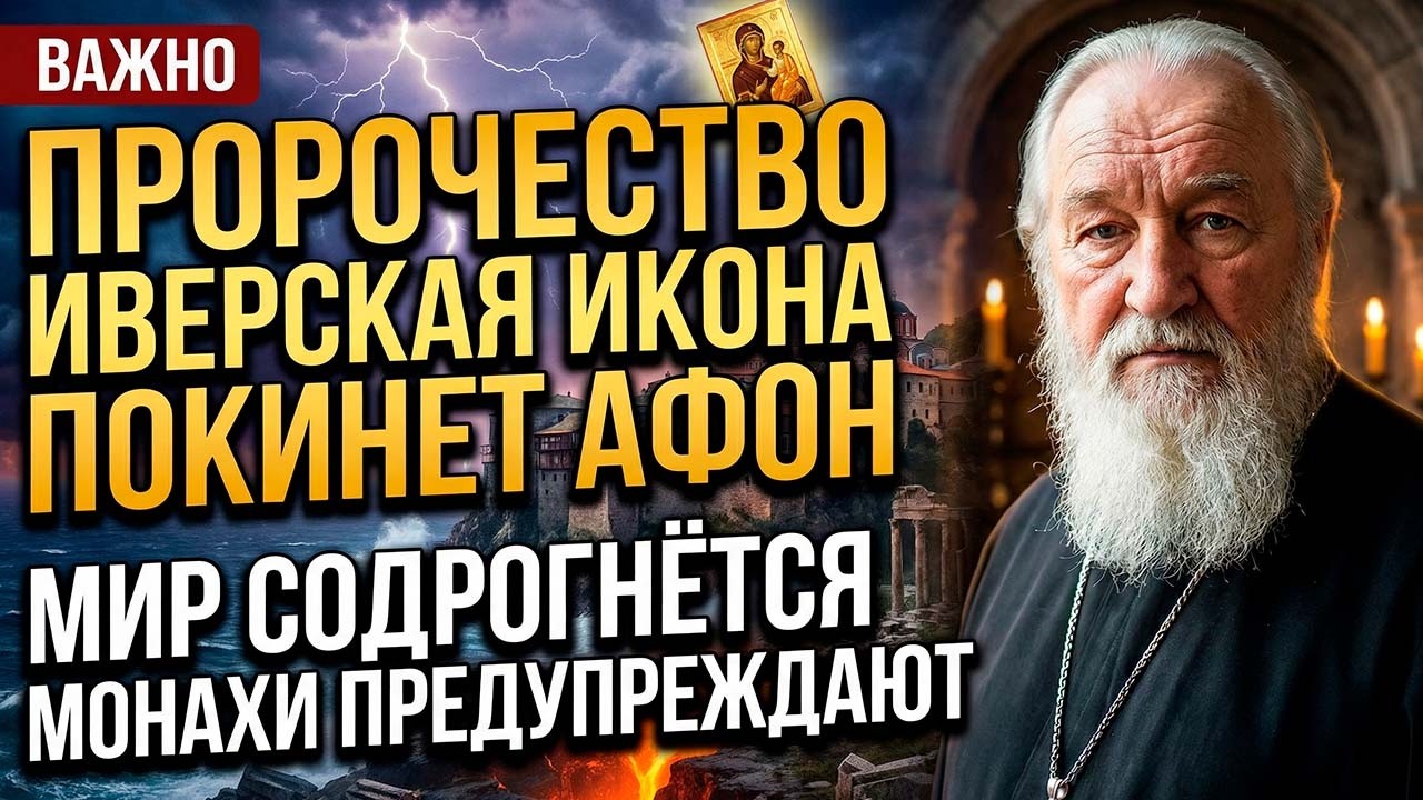 ИВЕРСКАЯ ВРАТАРНИЦА — ПОКА ИКОНА НА АФОНЕ, МИР НЕ ПОГИБНЕТ! Пророчество монахов о конце времён