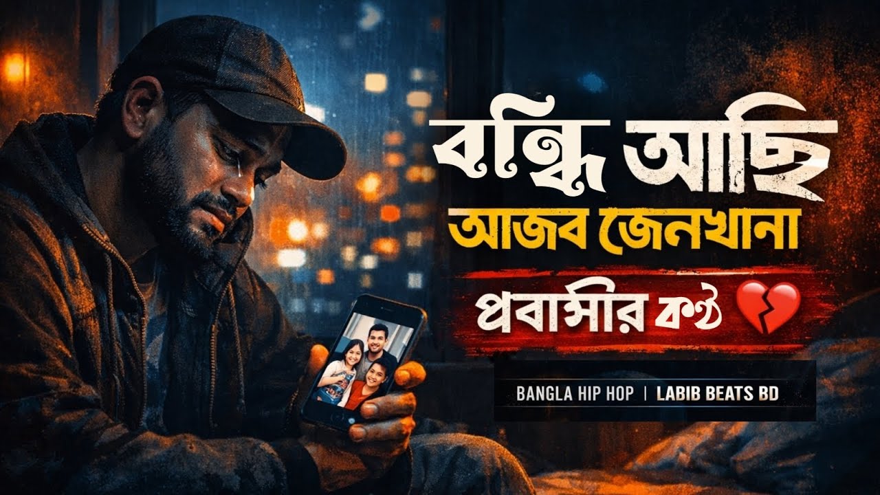  “বন্ধি আছি আজব জেলখানা | প্রবাসীর কষ্ট | বাংলা হিপহপ র‍্যাপ | Labib Beats BD”