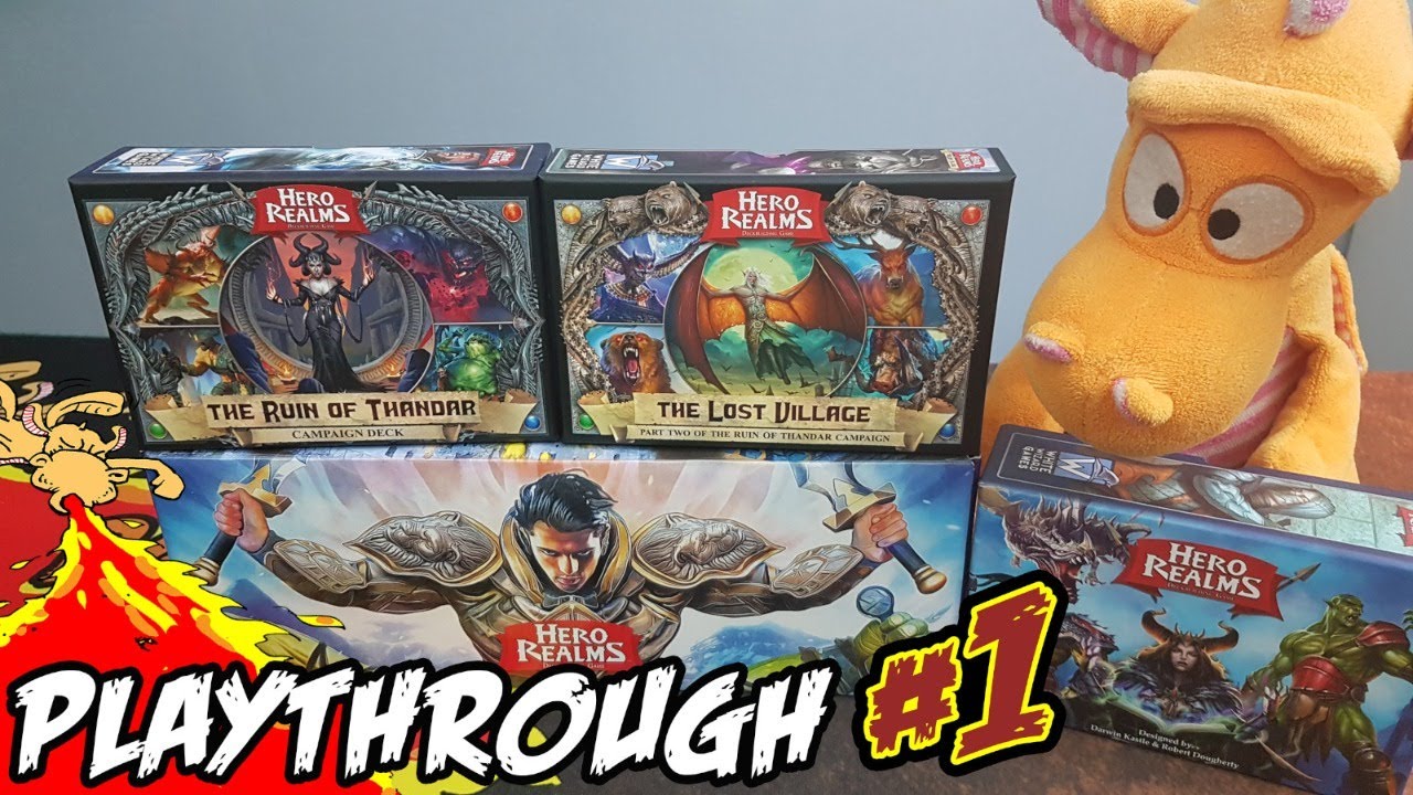 Hero Realms &mdash; Прохождение одиночной кампании №1 (Ruin of Thandar + Lost Village)