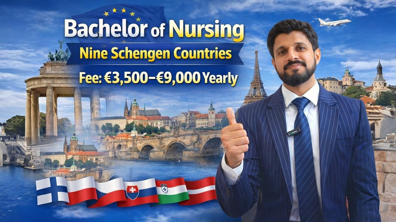 Study Nursing in Europe in English | 9 Schengen Countries | Low Fee Nursing in Europe for Indians
