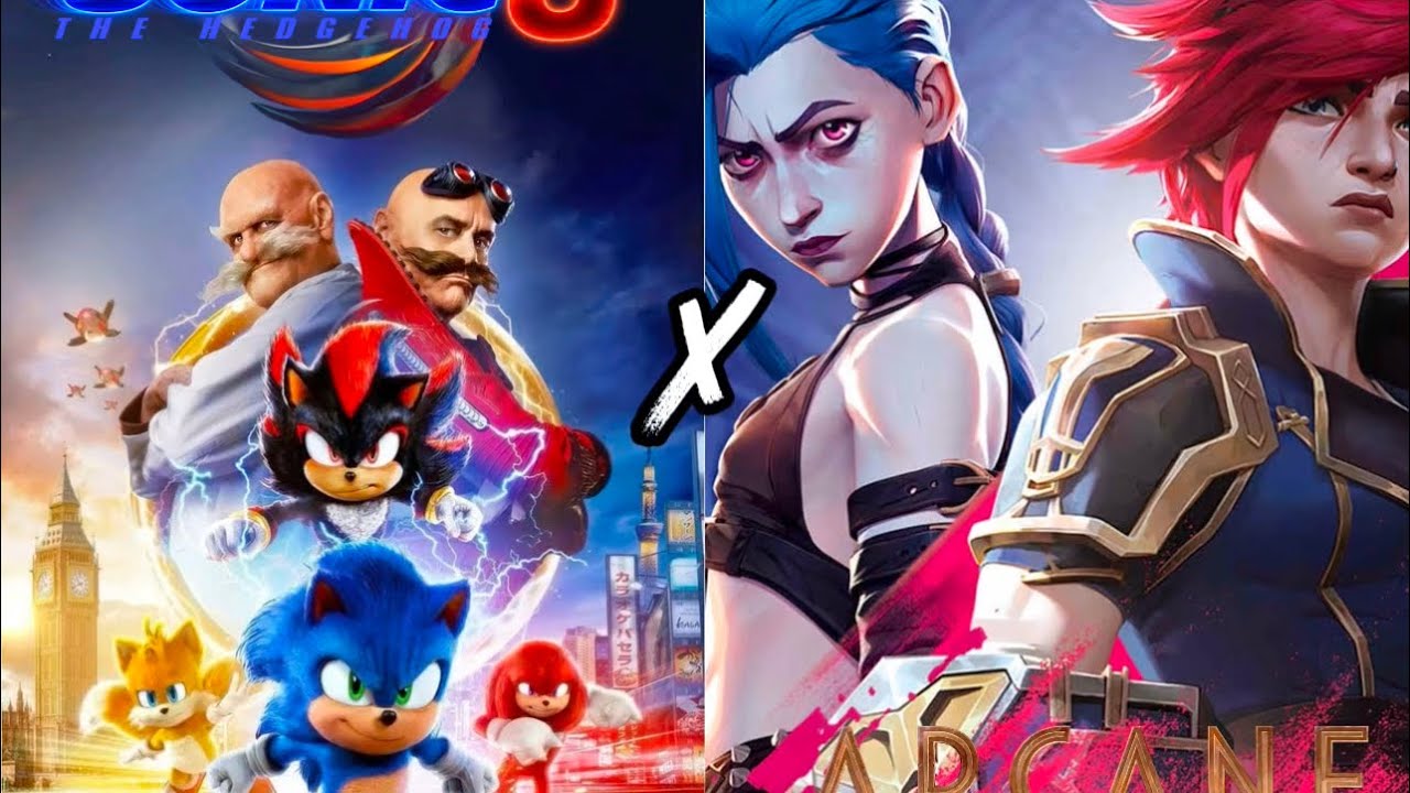 Sonic The Hedgehog&rsquo;s 3 Movie X Arcane Legend Of Legend Edit Mashup Music Ashes And Blood💙🖤❤️💛