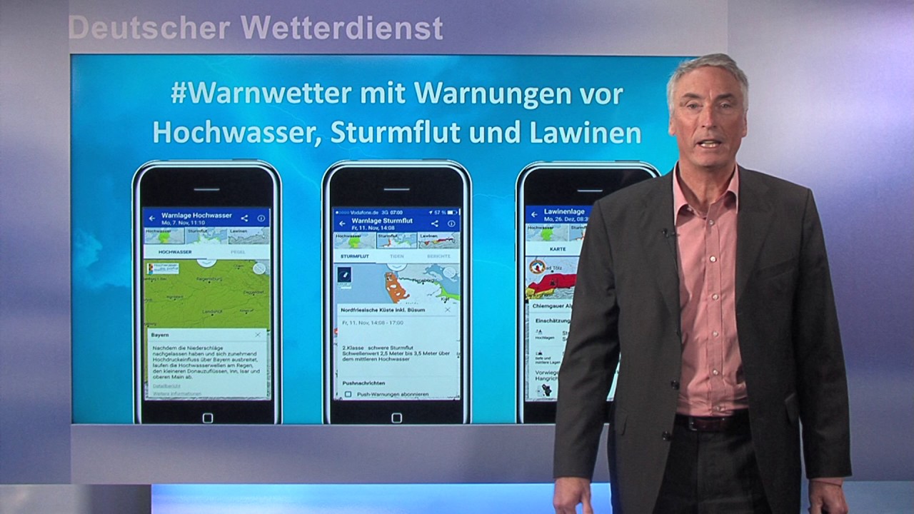 DWD - WarnWetter-App - Infos von Hans-Joachim Koppert (Vorstand Wettervorhersage)
