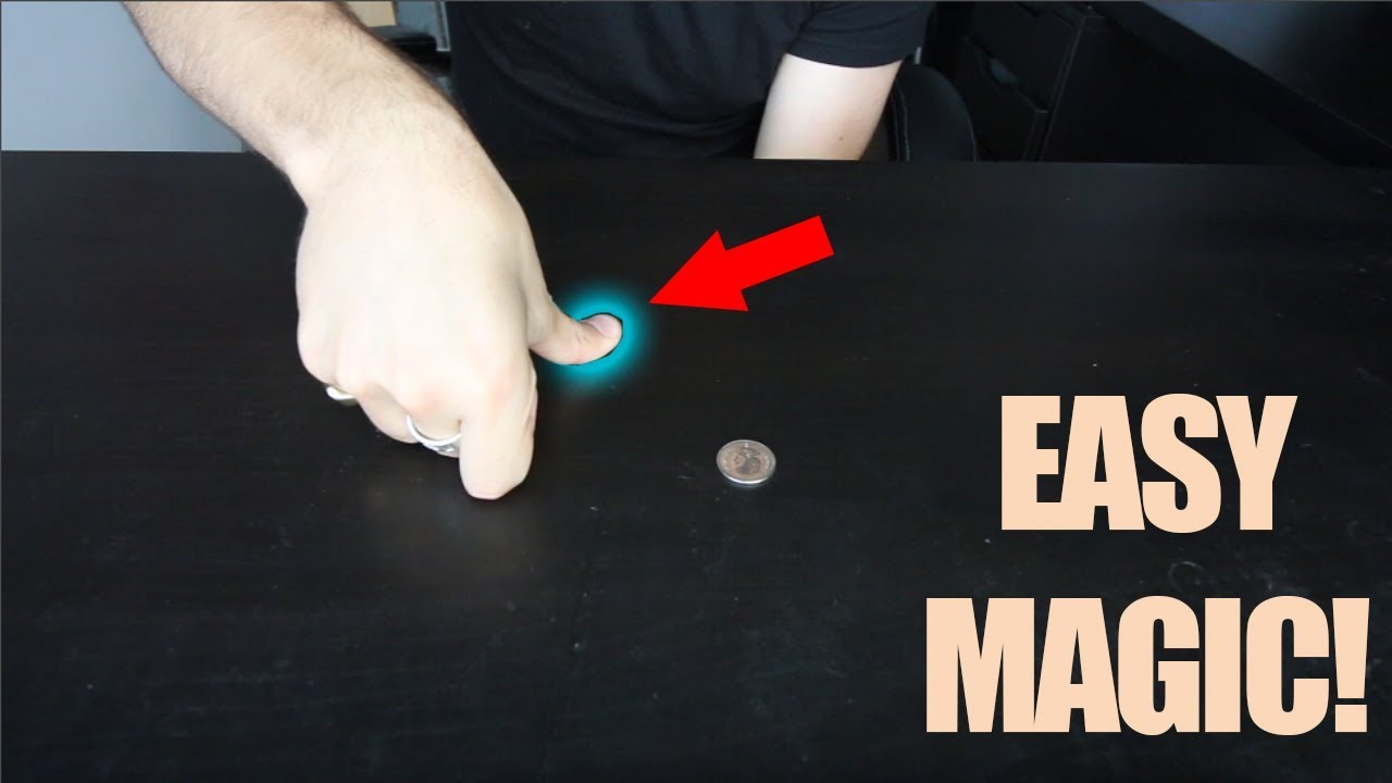 How To Put A COIN THROUGH A TABLE Magic Trick!!! (Super Easy)