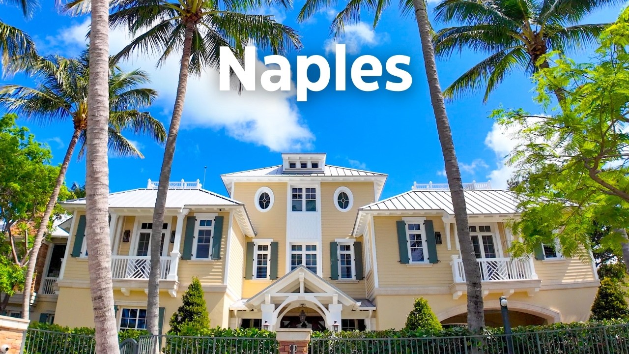 Walking Olde Naples Florida | Luxury Beach Town Ambience in 4K