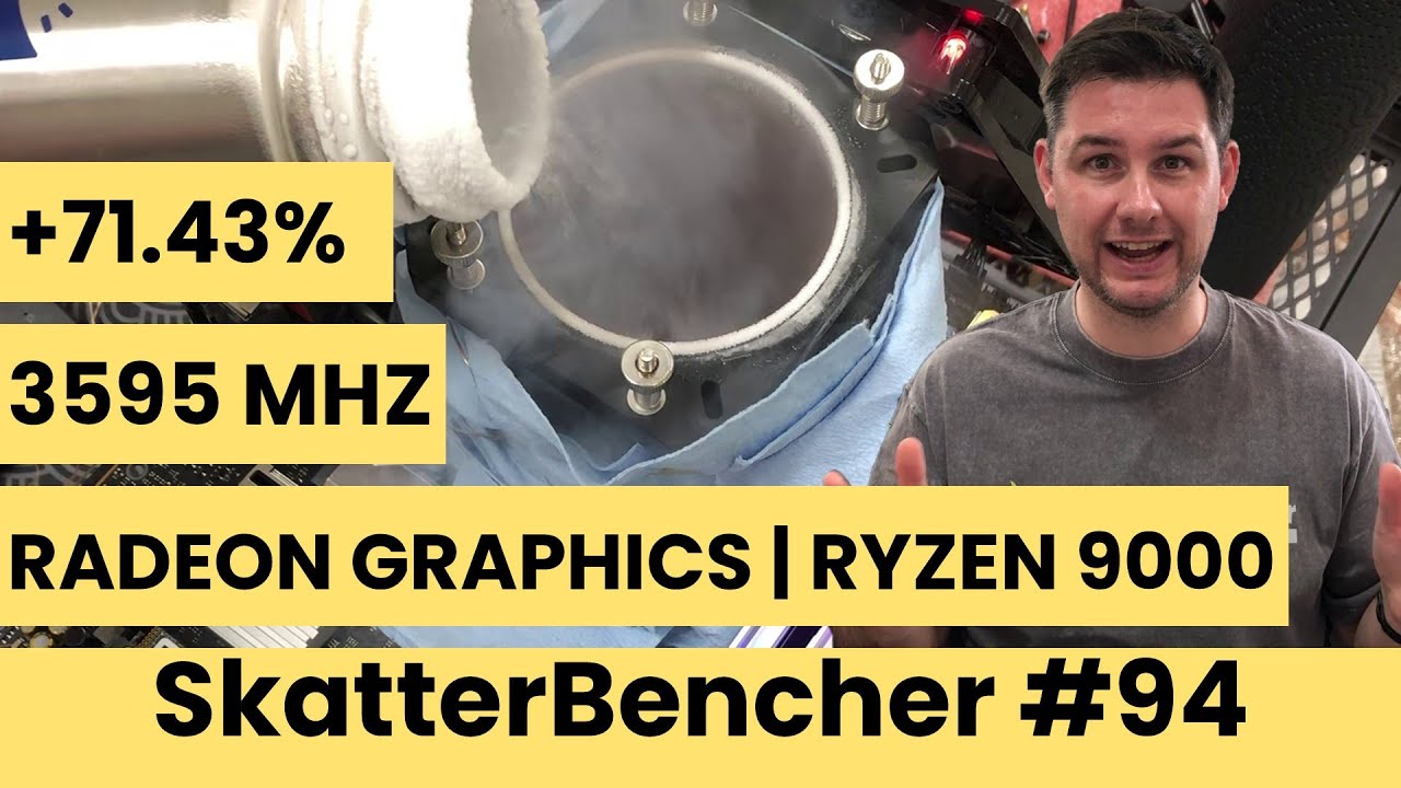 Radeon Graphics (Ryzen 9000) Экстремальный разгон до 3595 МГц | SkatterBencher #94