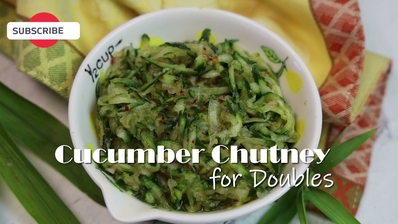 How to make Trini Cucumber Chutney for Doubles ( VEGAN )- Episode 2051