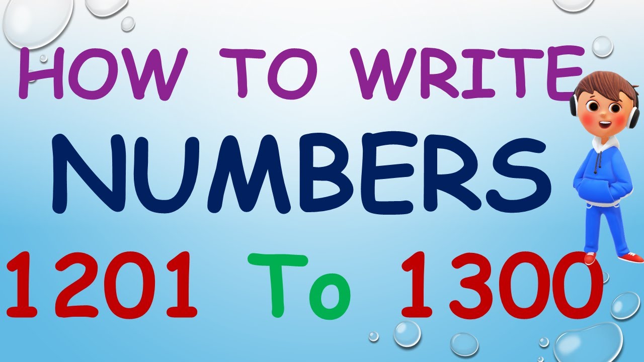 1201 To 1300 Numbers Write 1201 To 1300 Numbers  Pronounce 1201 To 1300 Numbers Numbers 1201 To 1300