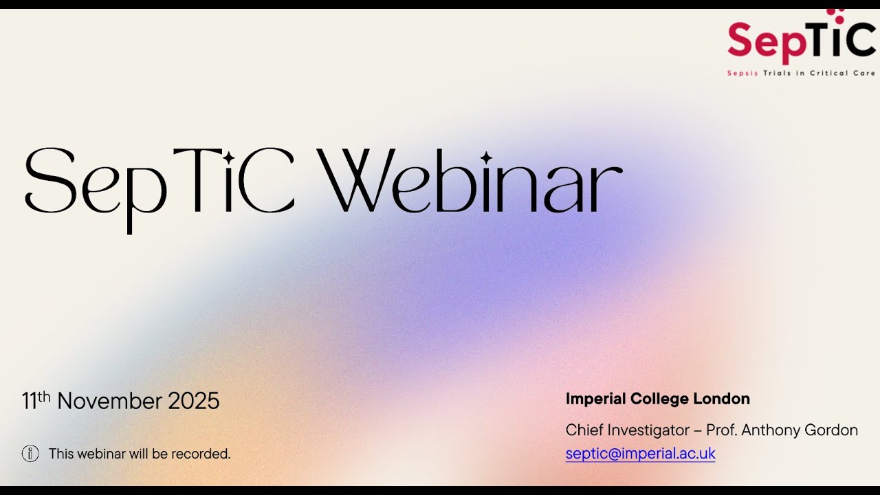 SepTiC Webinar - 11th of November 2025