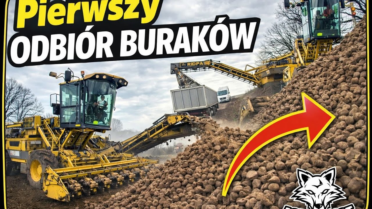 #VLOG Ogień w szopie w grudniuPOpołudniu/Odbiór buraków cukrowych/Załadunek pszenżyta na ciężarówki