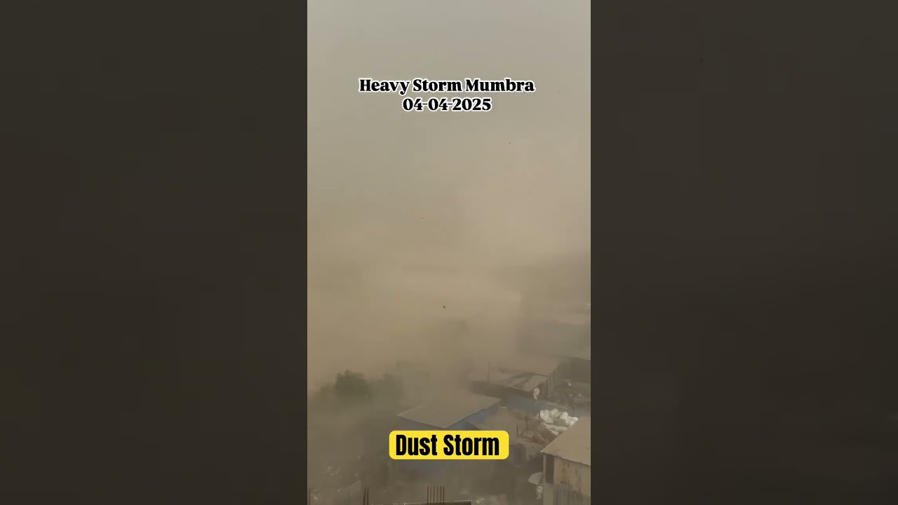 Heavy Dust Storm in Mumbai #Trending #Mumbai #Mumbra #DustStorm #Shorts